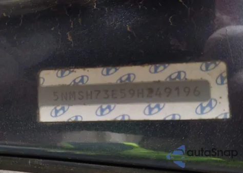 2009 Hyundai Santa Fe Se z USA, uszkodzony, nr VIN 5NMSH73E59H249196